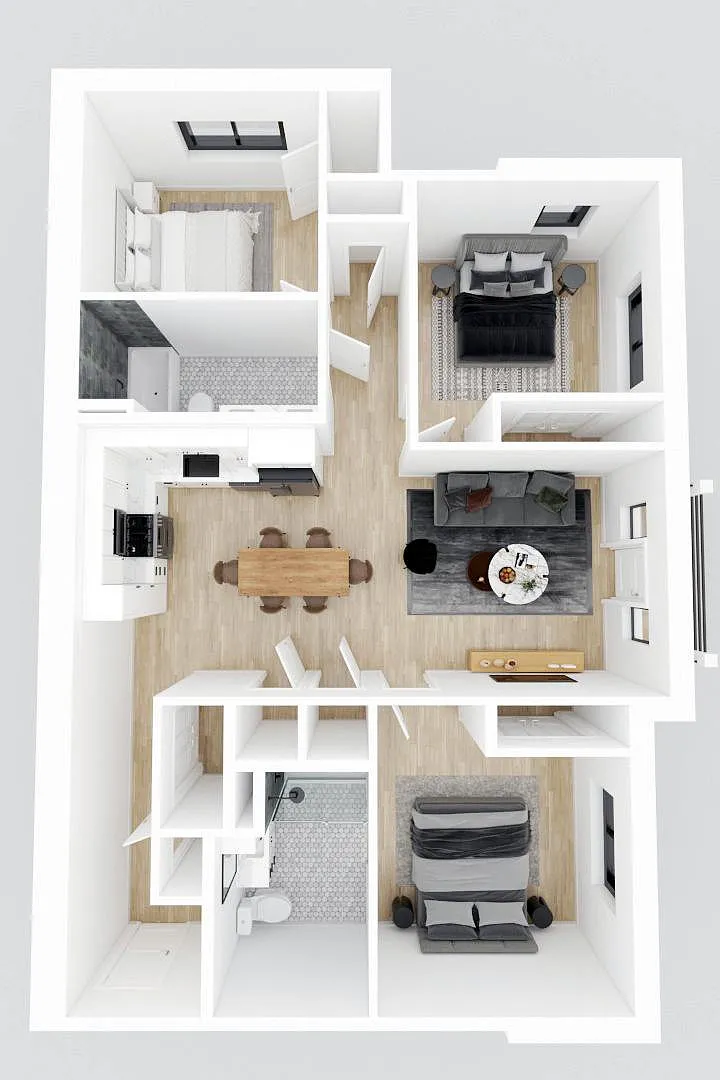 Floor plan 3 bedroom - Affordable