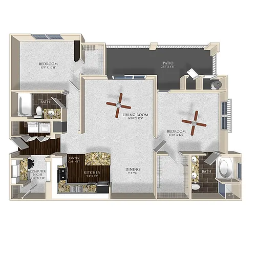 Floor plan B22