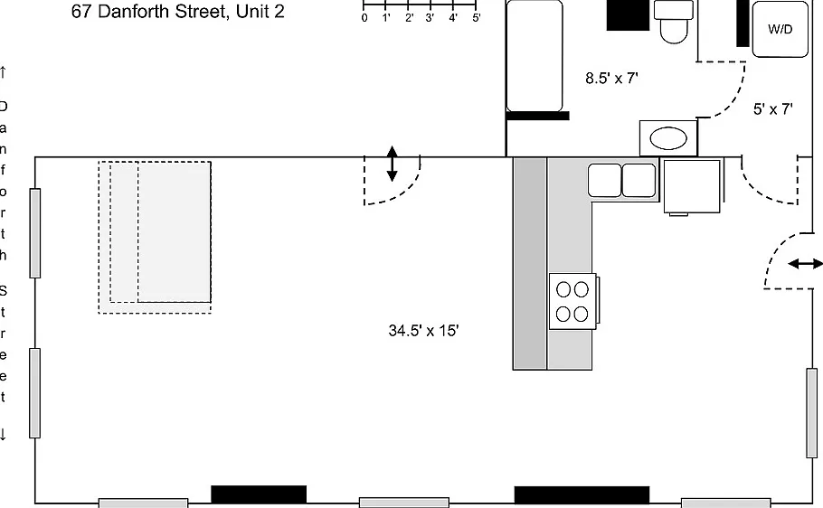 Studio, 623 sqft, $1,995 — Photo 3