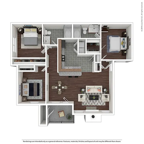 Floor plan Three Bedroom