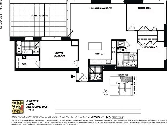 2nd image of 2130 Adam Clayton Powell Jr Blvd #6E