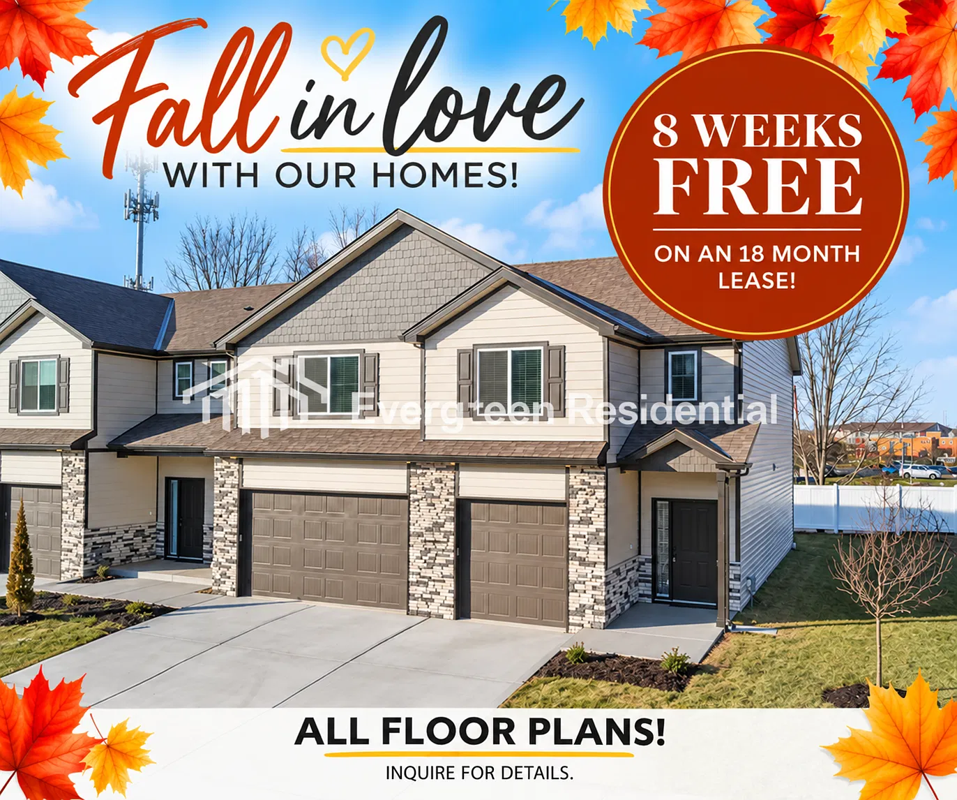 3 bed, 2.5 bath, 1308 sqft, $1,945 — Photo 1