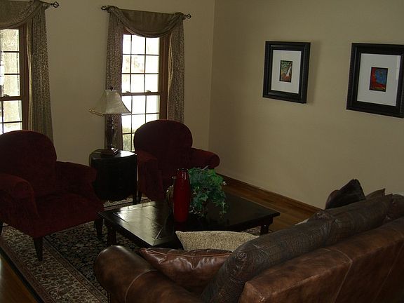 Living Room with Solid Hardwood Floors
