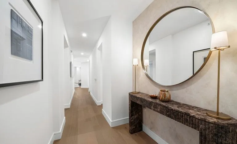 Sky Residence D entry and foyer, welcoming with elegance and refined design details.