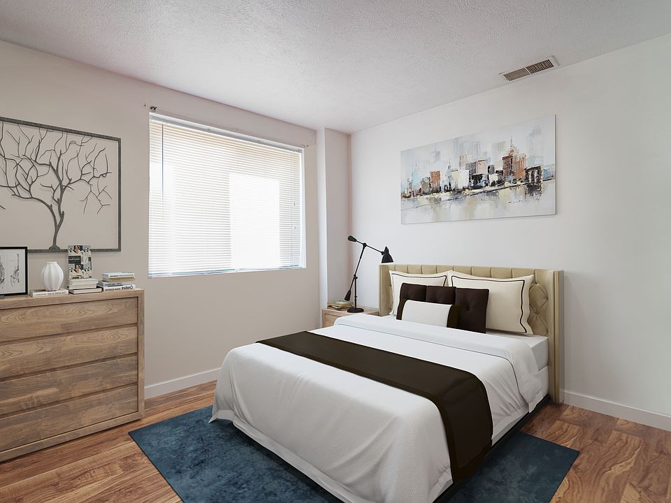 bedroom with 2 closets