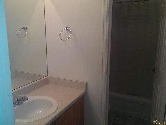 Guest bath has separate sink area