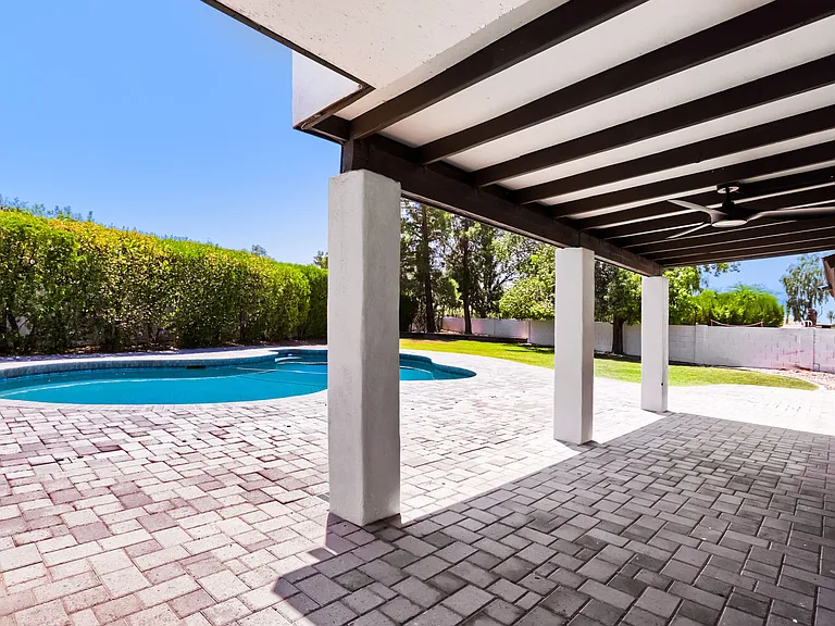 Covered patio