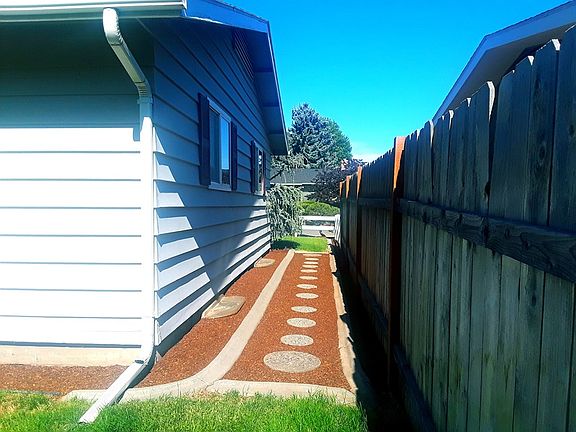 Walkway on side of house