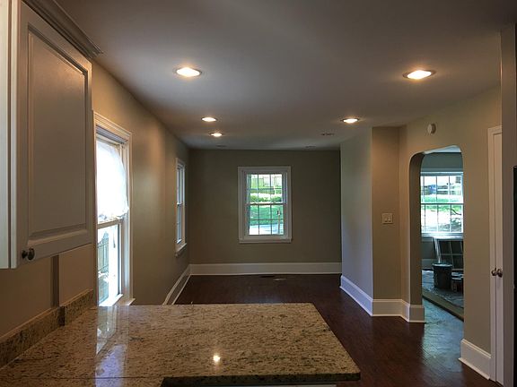 Kitchen with view of dining room