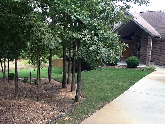 Wooded front yard