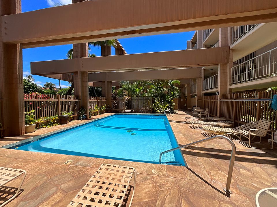 The pool has a keypad lock. Super beautiful pool! __