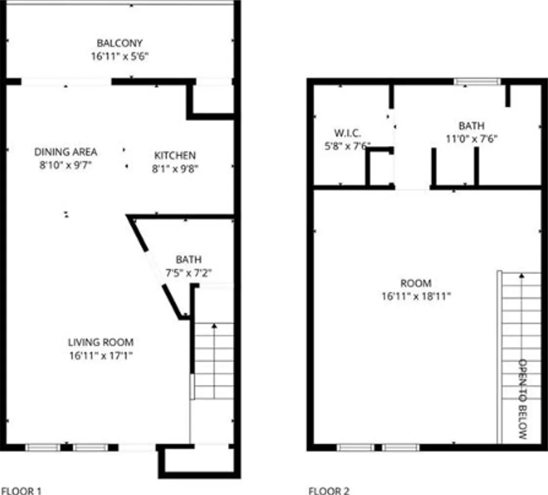 Spacious two story loft style unit - new paint and carpeting - ez move in — Photo 3