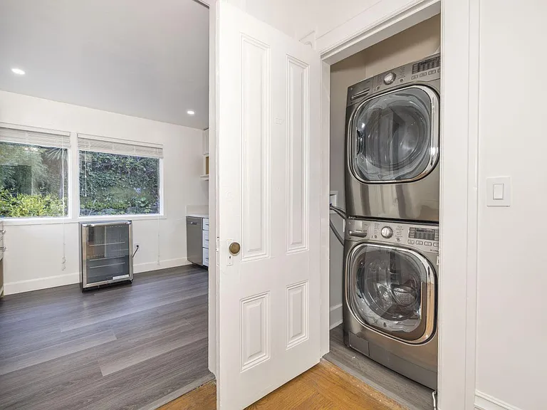 Washer/ dryer (closet in living/dining room)