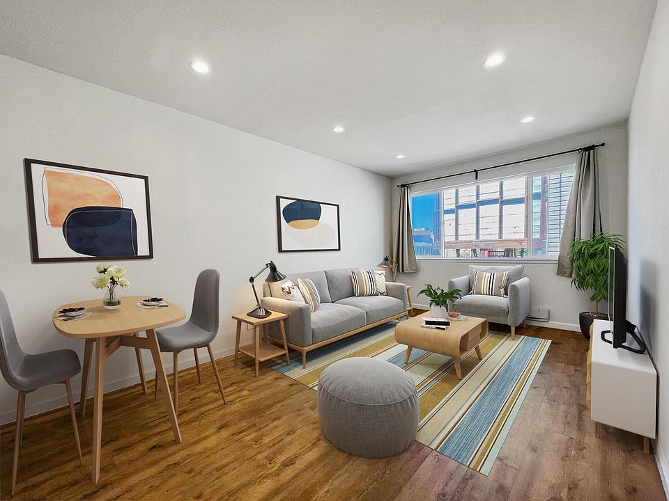 Open living/dining area