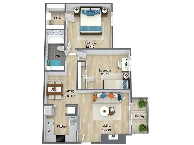 Floor plan 2X1-A