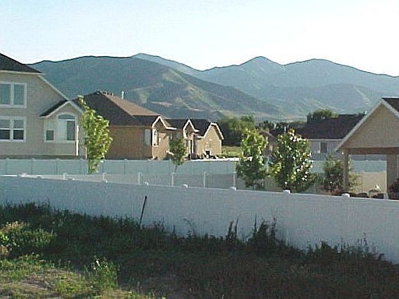 View out back door (West).