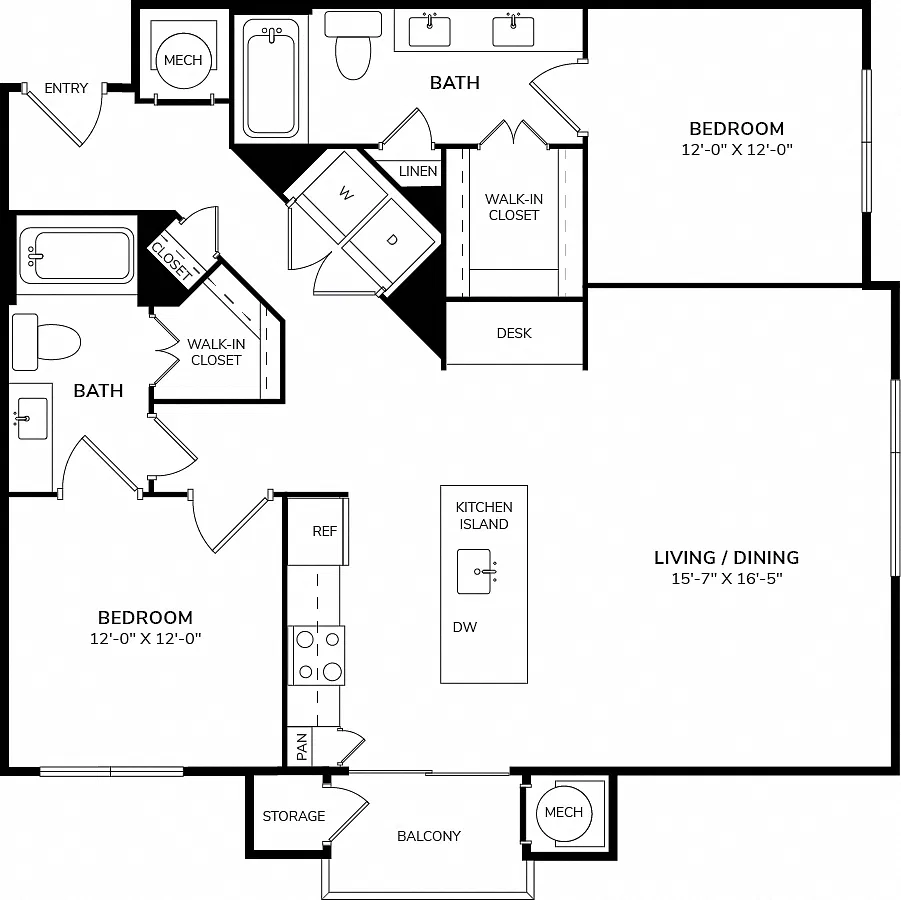 Floor plan B3