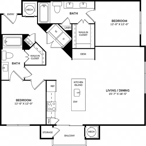 Floor plan B3