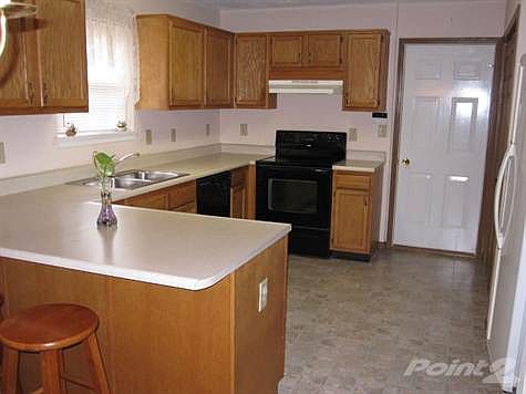 Kitchen with Breakfast bar and new flooring