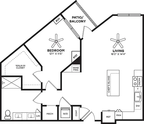 Floor plan 1C