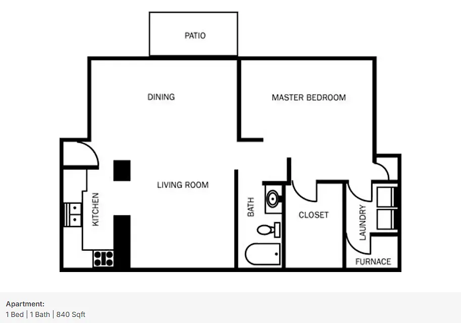 Floor plan 1 Bedroom