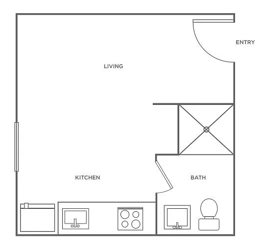 Floor plan Studio (S)