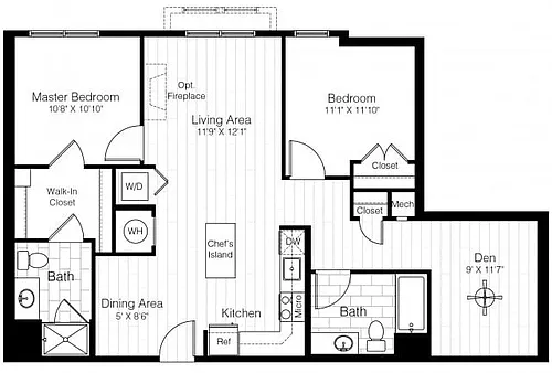 Floor plan B13D