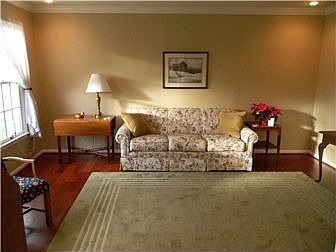 Formal Living Rm. Mahogany floors on 1st floor