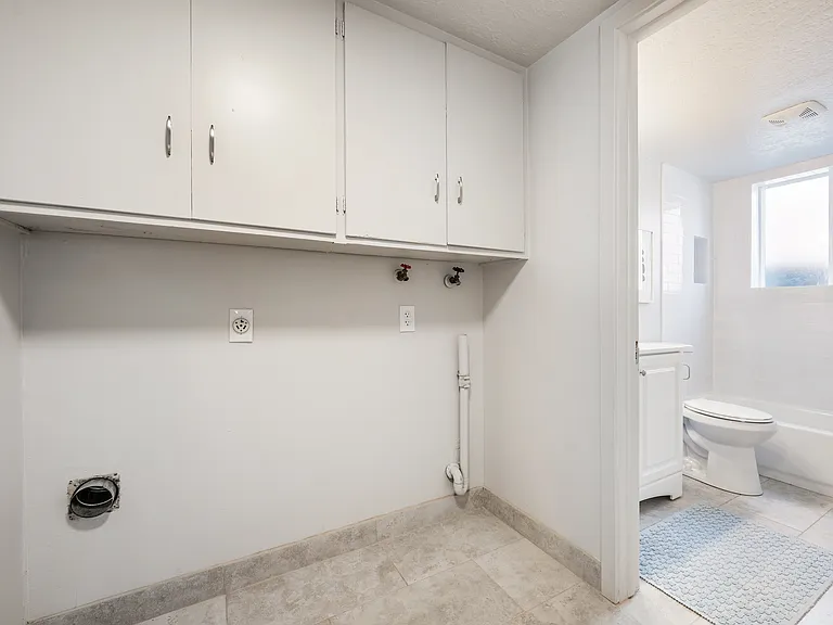 Brand new washer and dryer have been installed.