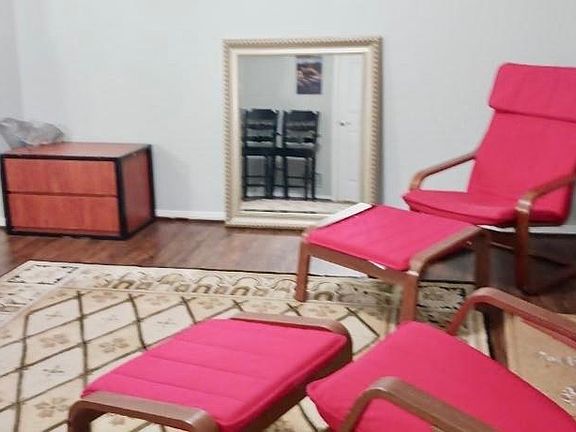 Large private living room. This picture shows 1/2 the living room.