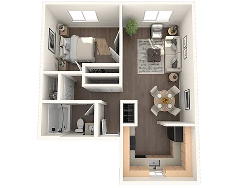 Floor plan 1X1 R2