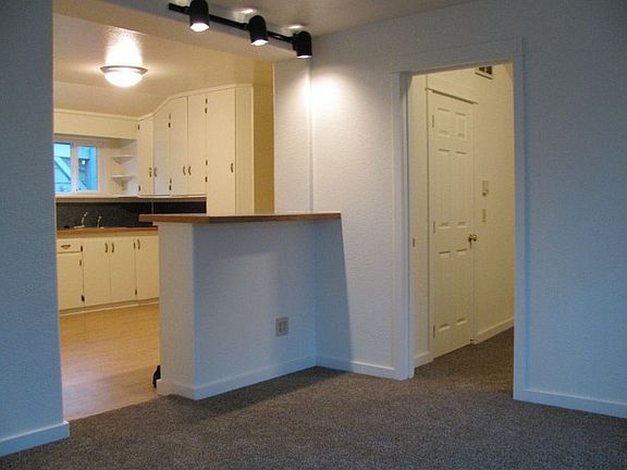 Kitchen open to living room