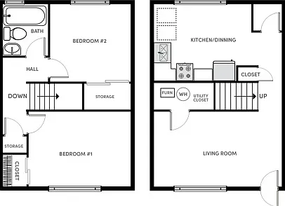 2 BR 1 BA | Classic 2 BR 1 BA | Classic