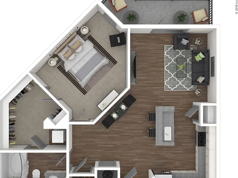 One bedroom apartment in Charlotte, North Carolina. One bedroom apartment in Charlotte, North Carolina.