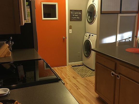 living room into kitchen