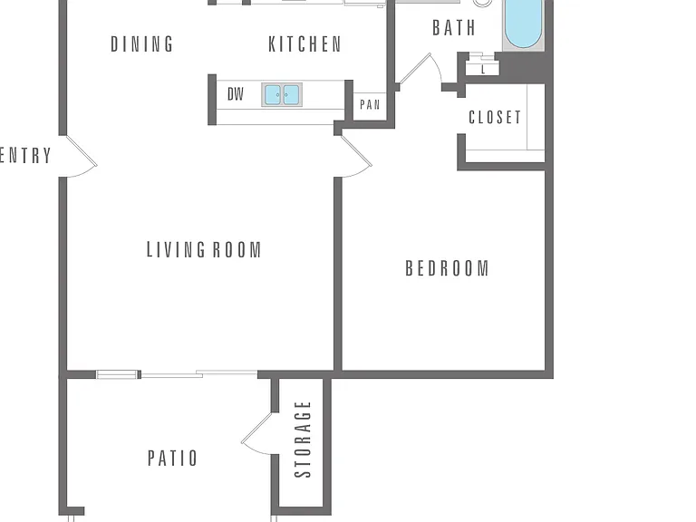 1 bedroom, 1 bathroom 672 sq. ft. 1 bedroom, 1 bathroom 672 sq. ft.