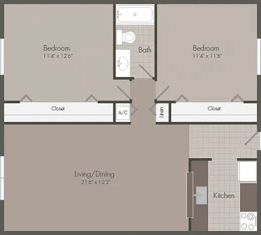 Two Bedroom Two Bedroom