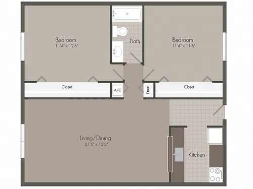 Floor plan 2 Bedroom