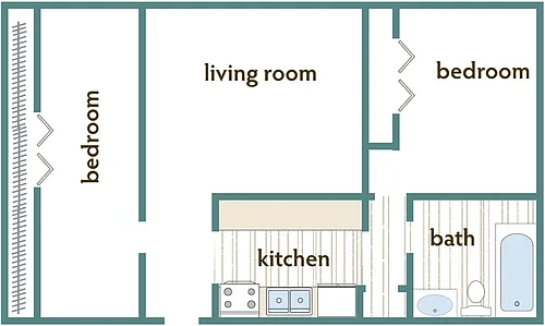 Floor plan Lowry