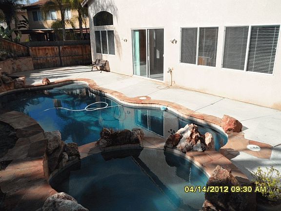 Backyard with pool