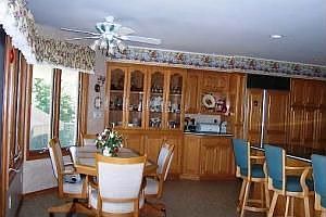 Kitchen with Built-In China Cab