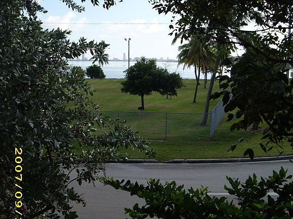Gorgeous view across Biscayne Bay (Magnolia Park in the foreground)