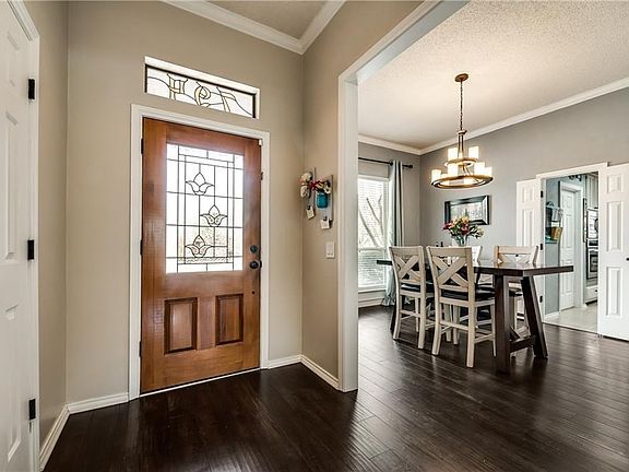 Formal dining off the entry way.