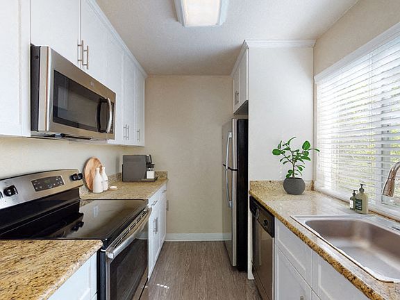 Kitchen at Valley Plaza Villages Apartments