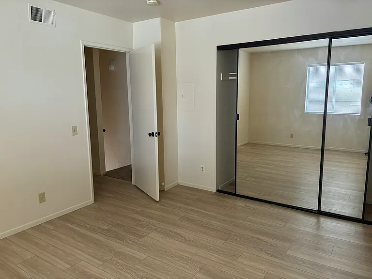 Rear Bdrm mirror closet door