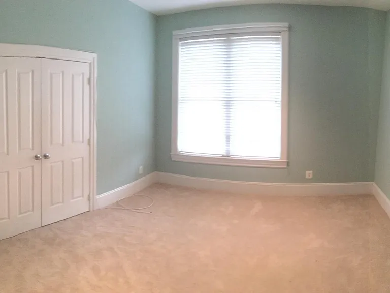 Incredible master easily fitting a king bed, with elfa system in closet.