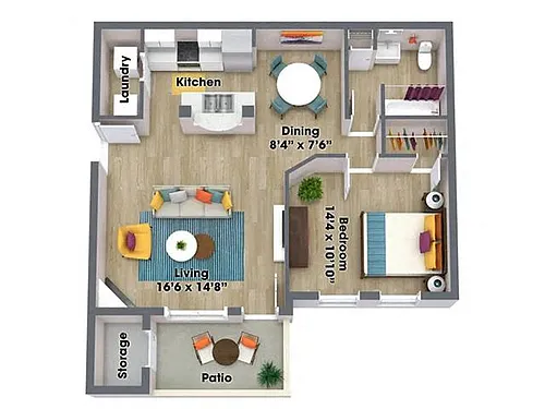 Floor plan Scarlet Renovated