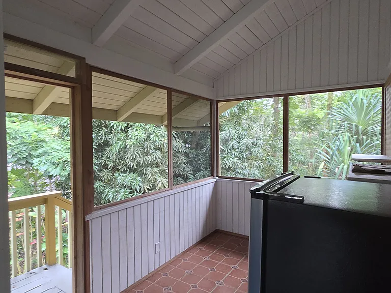 Kitchen eating area for a small table and chairs.