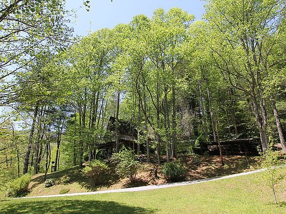 Spring view of the house.