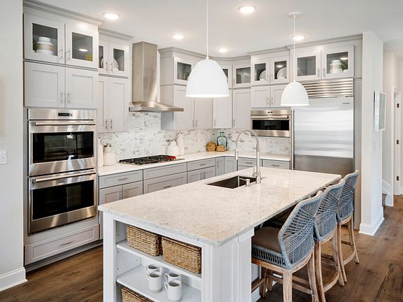 Gourmet kitchen with stainless steel appliances